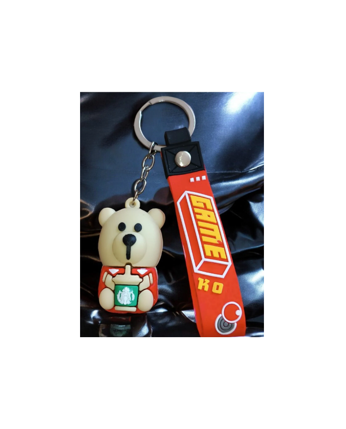 Ayıcık Figür Silikon Anahtarlık 2 Adet