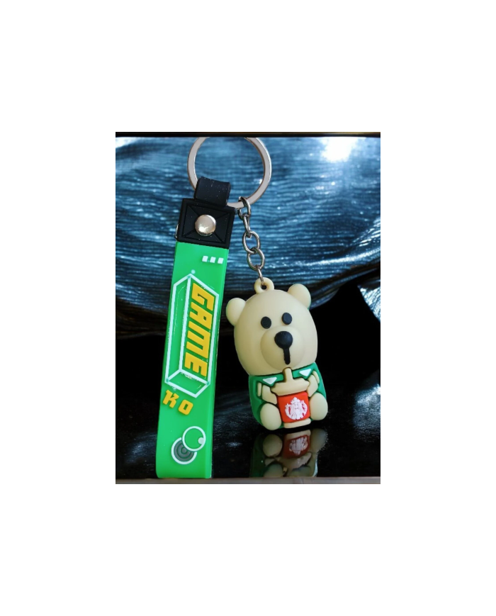 Ayıcık Figür Silikon Anahtarlık 2 Adet