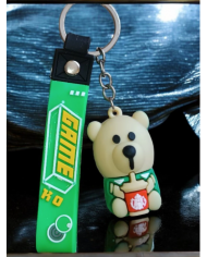 Ayıcık Figür Silikon Anahtarlık 2 Adet