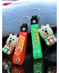 Ayıcık Figür Silikon Anahtarlık 2 Adet