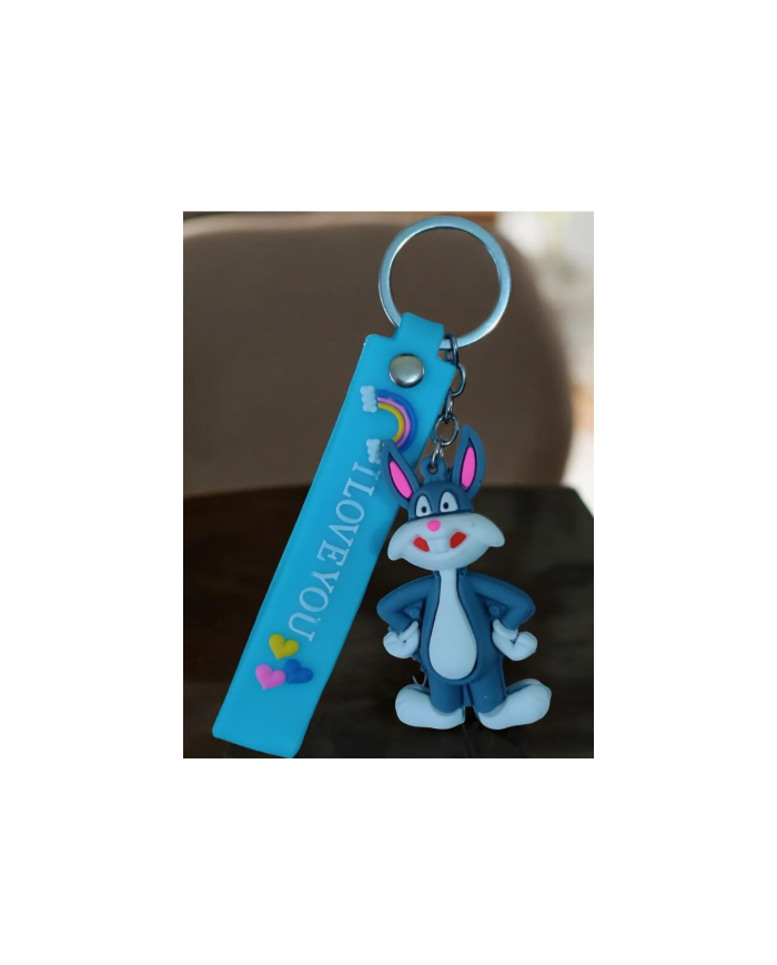 Bugs Bunny Figür Silikon Anahtarlık 2 Adet