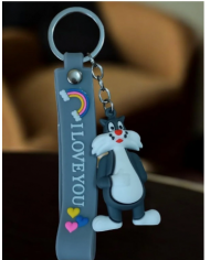 Bugs Bunny Figür Silikon Anahtarlık 2 Adet