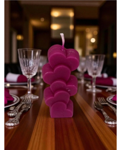 Kalp Uzun Mum(11×4)