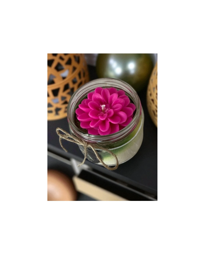 Ateş Meleği Kokulu Cam Kavanoz Mum