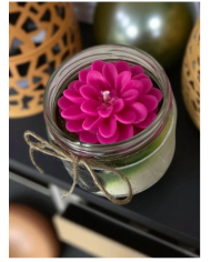 Ateş Meleği Kokulu Cam Kavanoz Mum