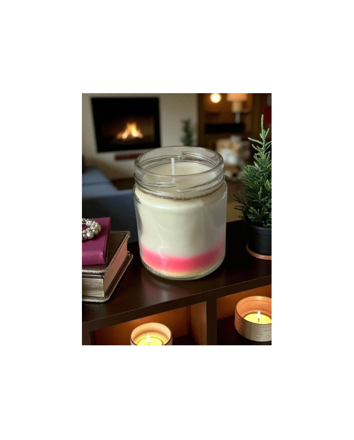 Ateş Meleği Kokulu Cam Kavanoz Mum