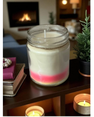 Ateş Meleği Kokulu Cam Kavanoz Mum