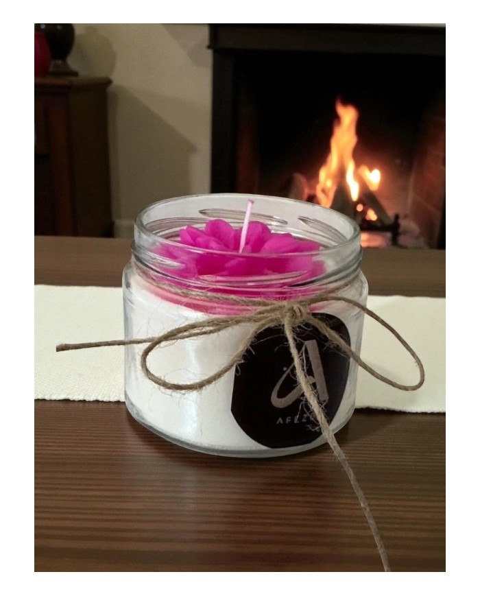 Ateş Meleği Kokulu Cam Kavanoz Mum