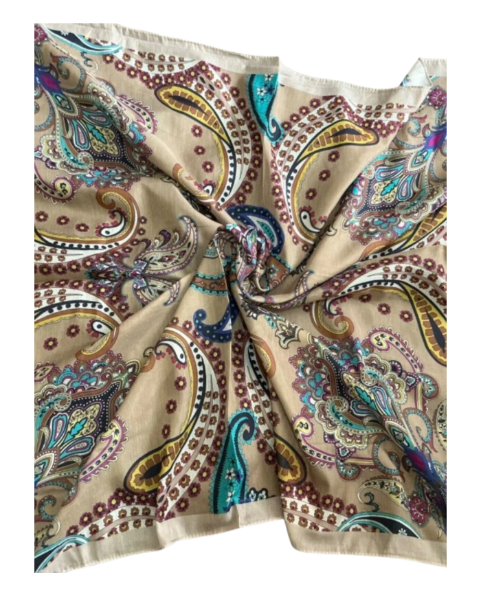 Kalp Desenli Renkli Kaydırmaz Soft Şal 185×75