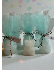 Tül İçinde Orkide Çiçeği Mum(Yazı Yazılır) 1 Adet