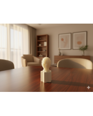 Beton Saksı Kokulu Lavanta Mum