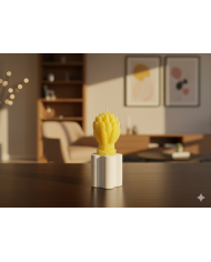 Beton Saksı Kokulu Lavanta Mum