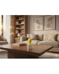 Beton Saksı Kokulu Lavanta Mum