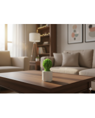 Beton Saksı Kokulu Lavanta Mum