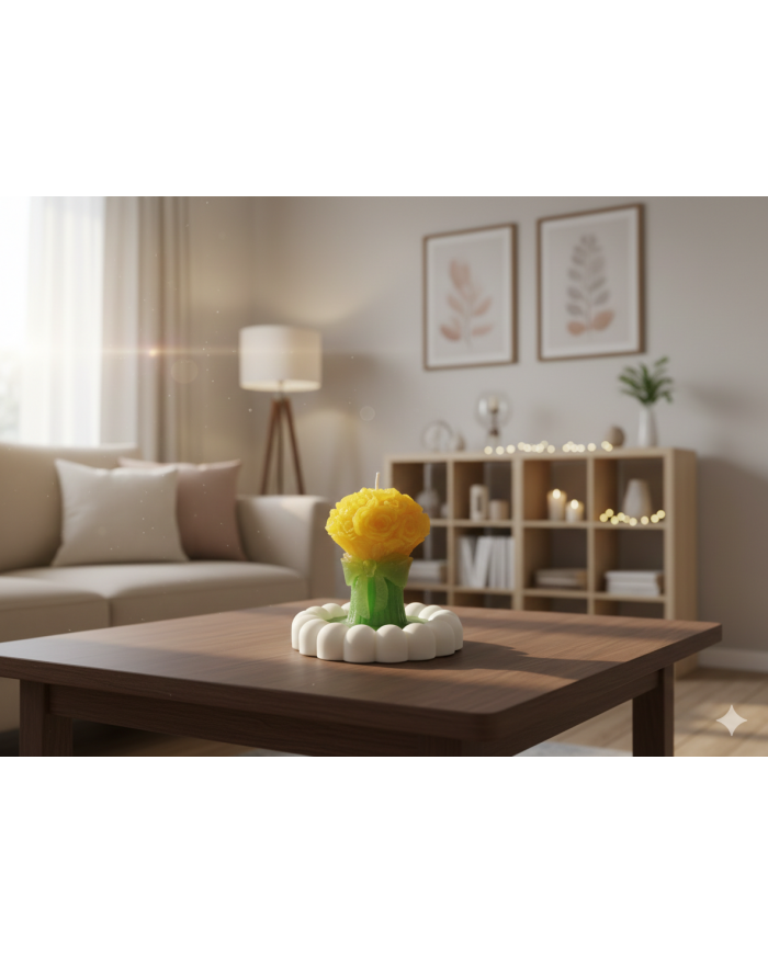 Beton Tabak Yasemin Kokulu Gül Buketi